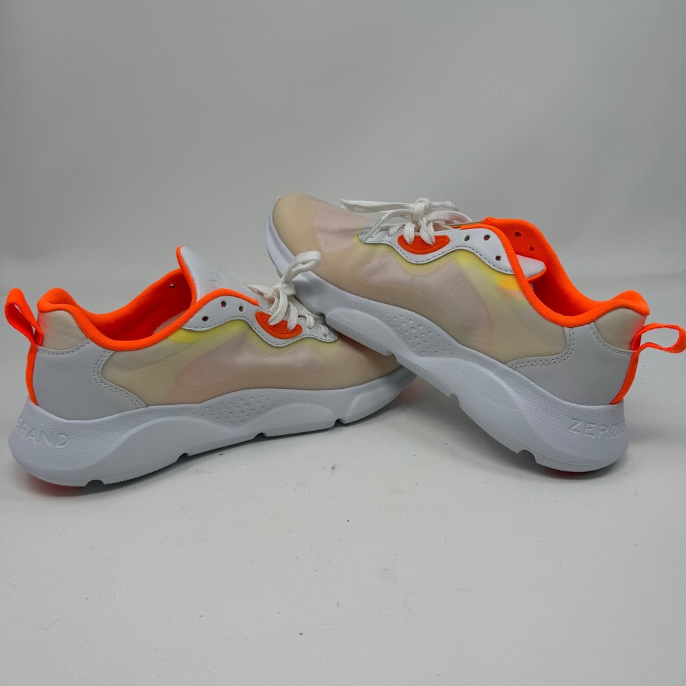 Cole Haan Zerogrand Womens‎ Running Comfy Shoes W21292 White Neon Orange size 8B